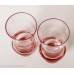 2. gab. Rozā stikla degvīna glāzes, PSRS 